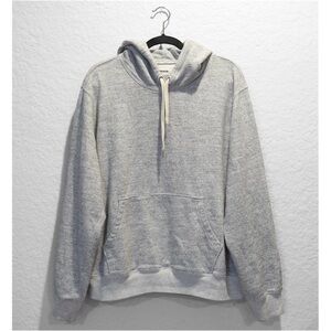 SOLD Buck Mason Pullover French Terry Hoodie Heather Gray Size XL 100% Cotton